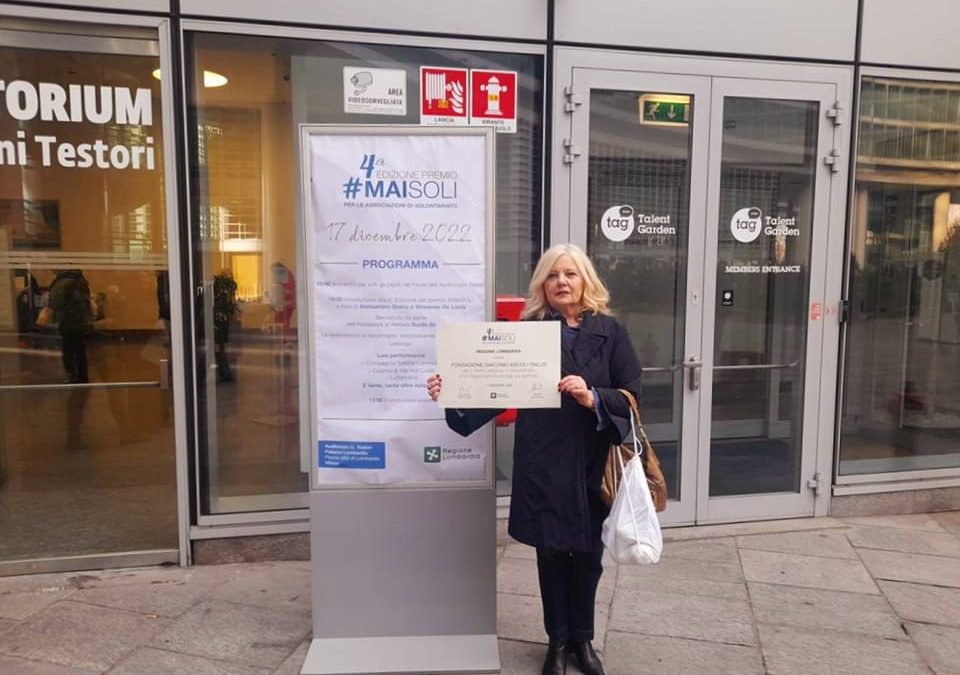 Premio “Mai Soli” di Regione Lombardia alla Fondazione Giacomo Ascoli