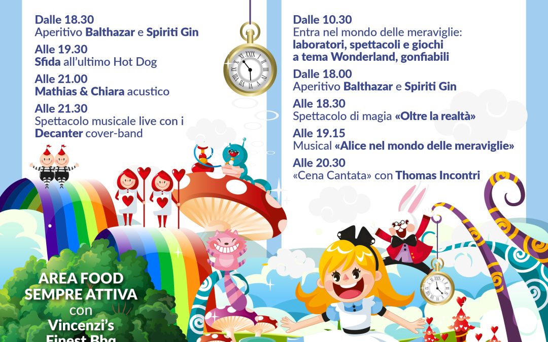 5 e 6 settembre 2026 – L’Arcobaleno di Nichi “Alice in Wonderland”