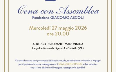 27 maggio2026 – Cena con Assemblea