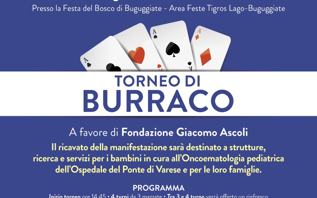 4 Luglio 2026 – Torneo di Burraco