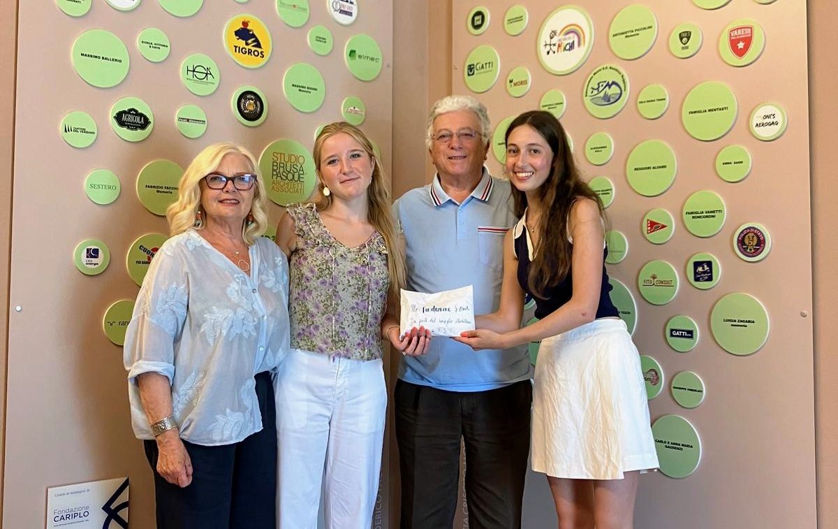 Gli studenti della Scuola Europea di Varese donano 1.200 euro alla Fondazione