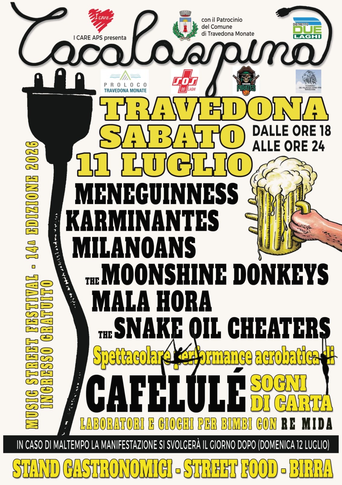 11 Luglio 2026 – Tacalaspina